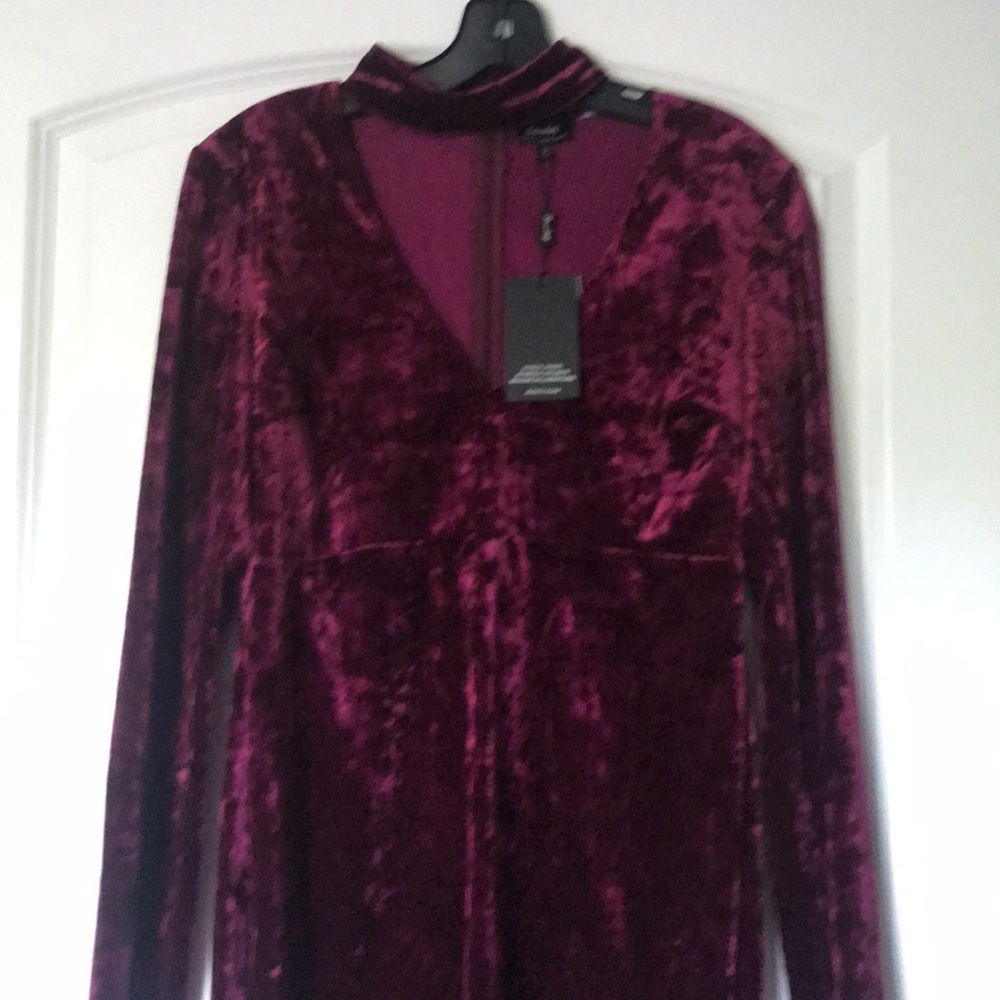 Bardot Velvet Dress - Picture 3 of 5